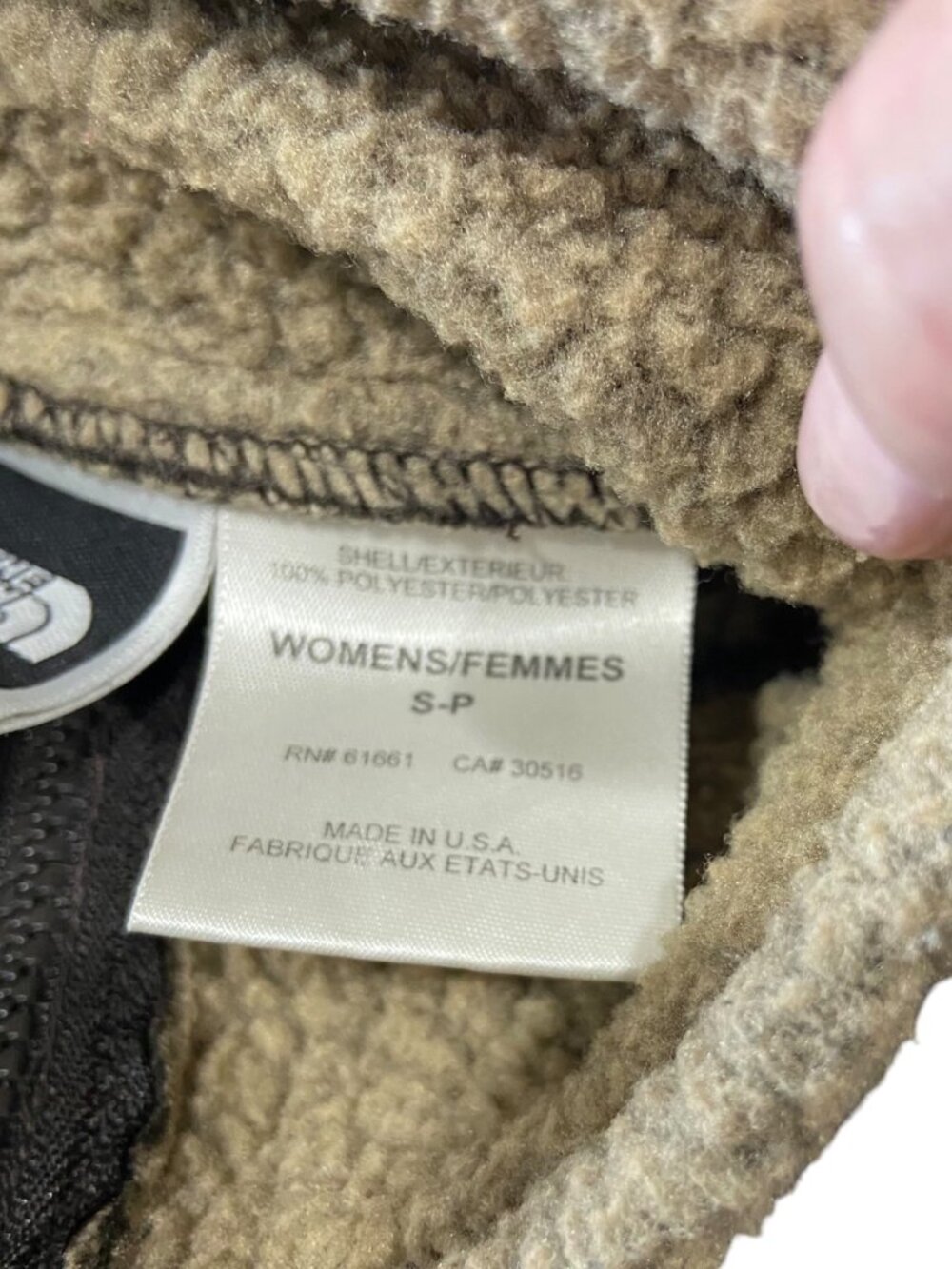 The North Face Vintage Y2K Fleece Quarter Zip Pullover Jacket Brown Size S Cozy - Picture 4 of 13